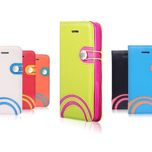 iPhone 5c  革製手帳型保護カバー