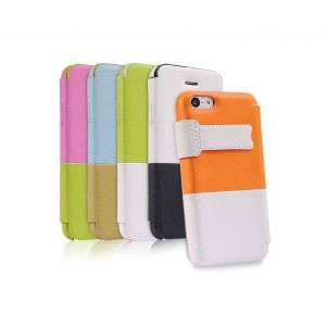 iPhone 5c 手帳式磁石シート付きカバー