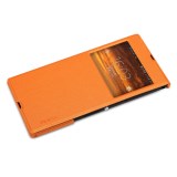 Sony Xperia ZU (XL39h) 超薄窓付き横開き手帳型保護カバー