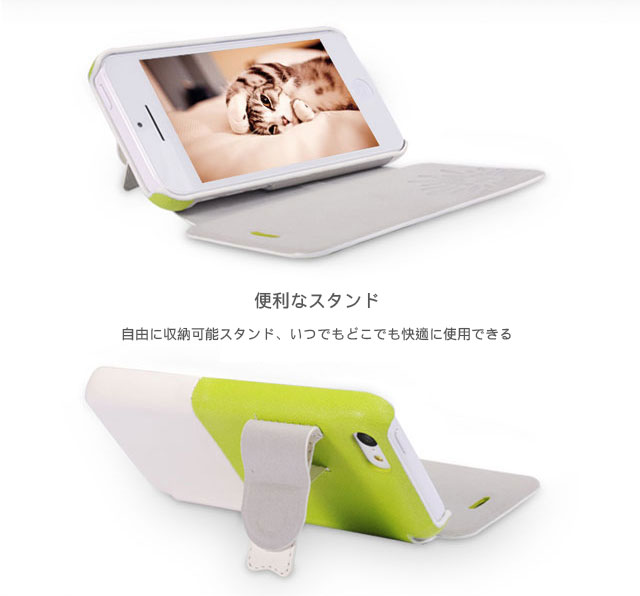 便利なスタンド　自由に収納可能スタンド、いつでもどこでも快適に使用できる！